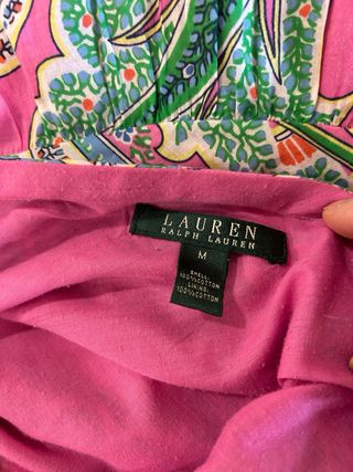 Falda larga vuelo paisley rosa