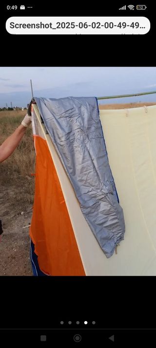 Tienda de campaña + mesa sillas