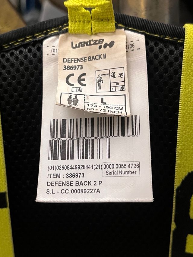 Protector espalda Wed'ze