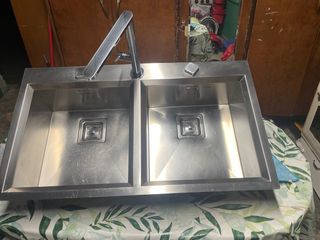 Lavandino doppia vasca inox - Cucina