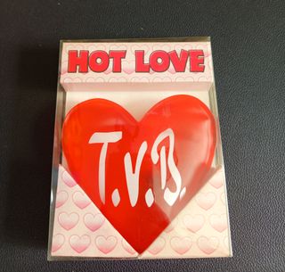 2 Scaldamano Hot love con scritta T.V.B.