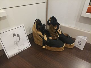 Castañer Alpargatas Cuña Negras