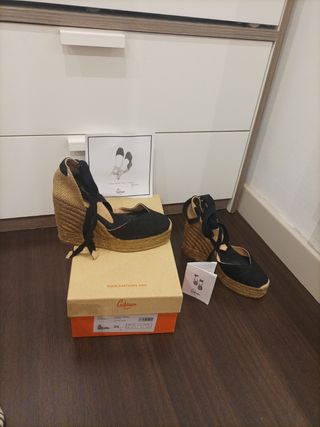 Castañer Alpargatas Cuña Negras