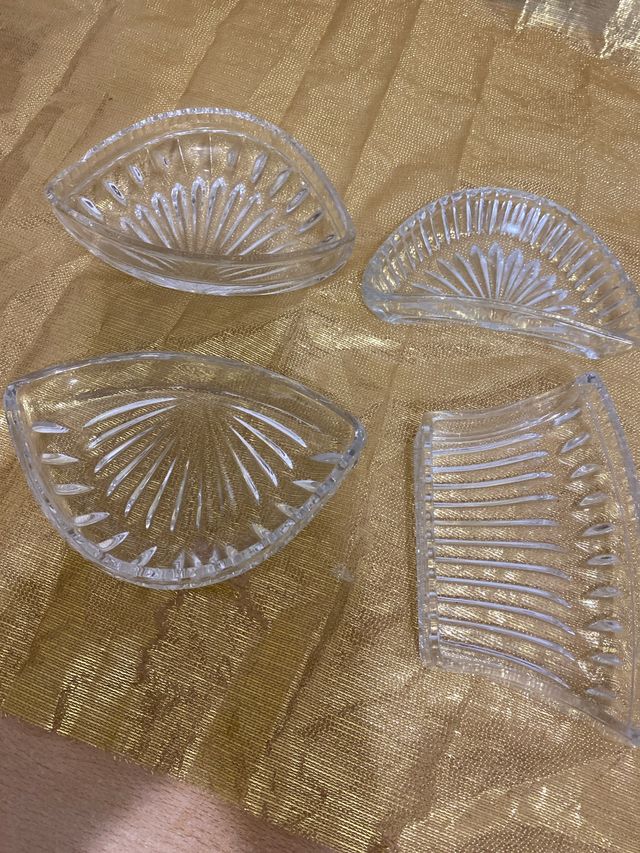 Set 4 Ciotole Vetro Trasparente