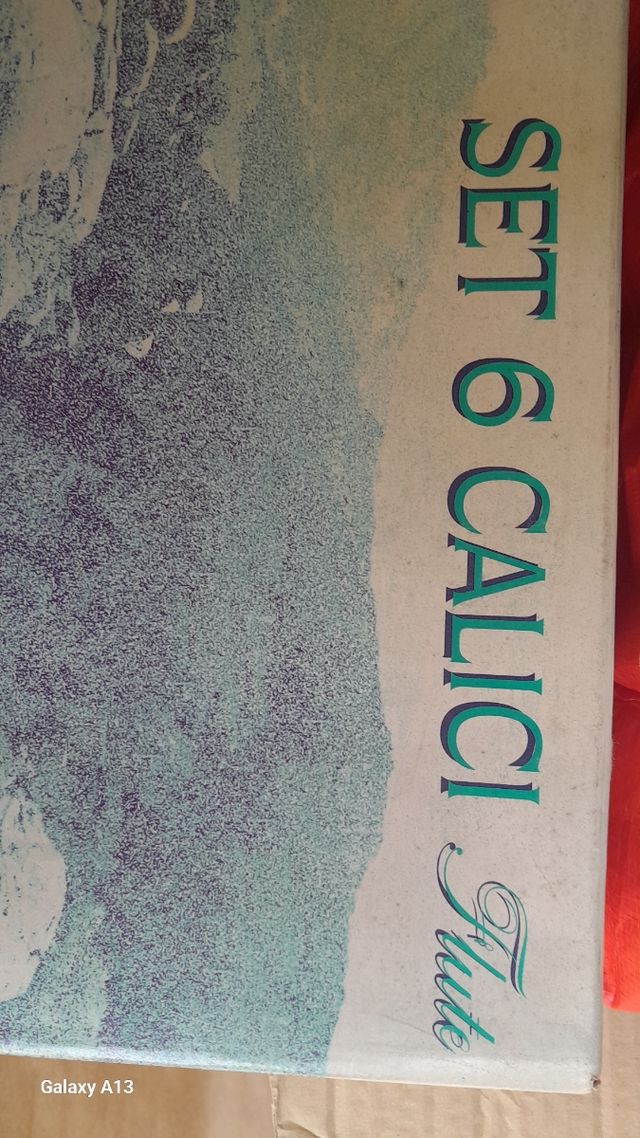 6 Calici Flute Colorati