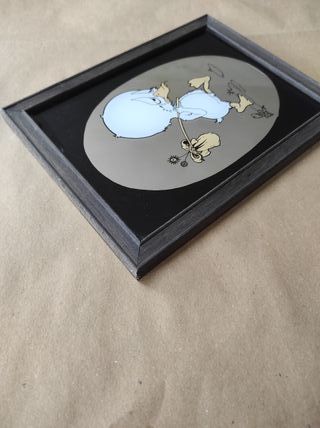 specchio vintage anatra sad duck