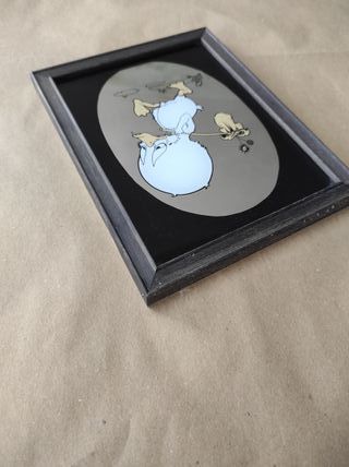 specchio vintage anatra sad duck