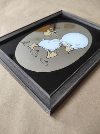 specchio vintage anatra sad duck