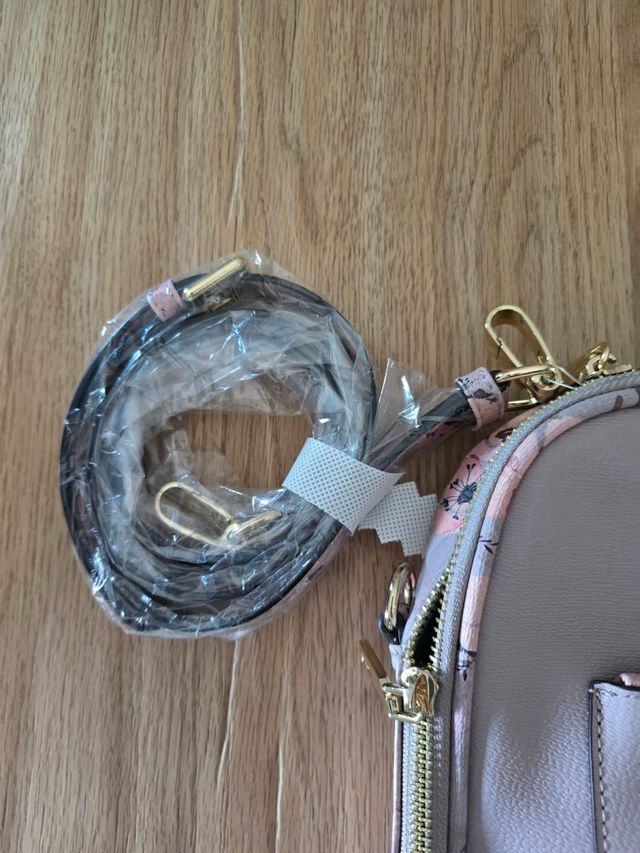 Borsa Parfois fiori beige rosa