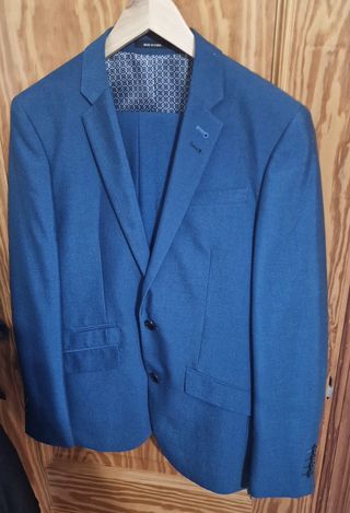 Traje chaqueta azul