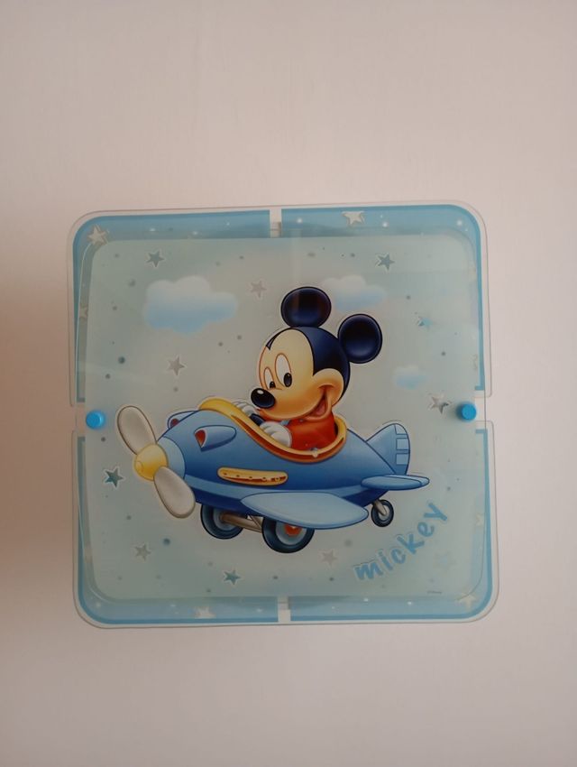 Lampara infantil techo Mickey Mouse
