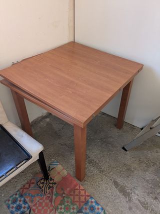 Mesa extensible madera castaño