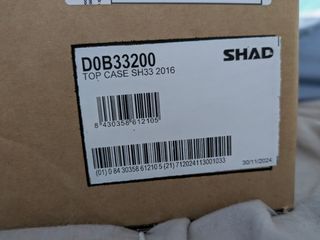 SHAD SH33 Top Case Negra 33L