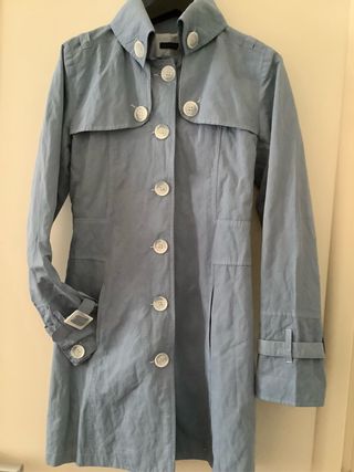 Trench Ethic blu Made in Italy