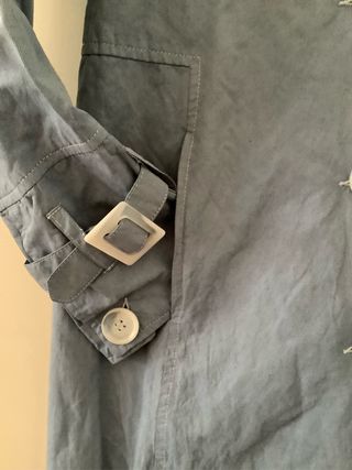 Trench Ethic blu Made in Italy