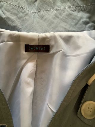 Trench Ethic blu Made in Italy
