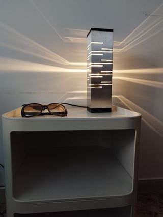 Lampada metallo grattacielo vintage anni 60