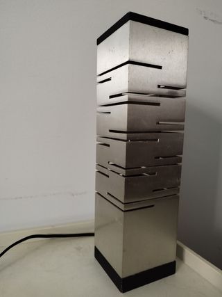 Lampada metallo grattacielo vintage anni 60