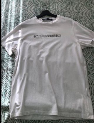 Camiseta Karl Lagerfeld blanca - Talla L