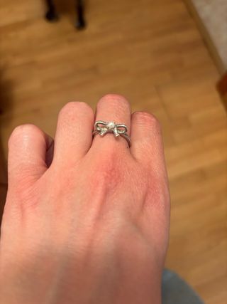 Anillo Pandora lazo plata