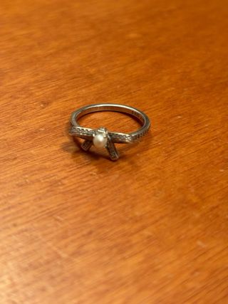 Anillo Pandora lazo plata