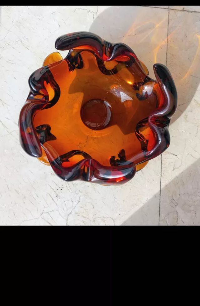 Centro mesa cristal Murano