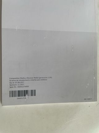 Manual radio interfaz volkswagen-generacion 2 GP