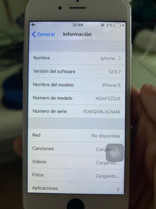 iPhone 6 Plata y Blanco