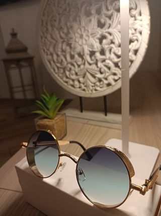 Occhiali sole steampunk gold
