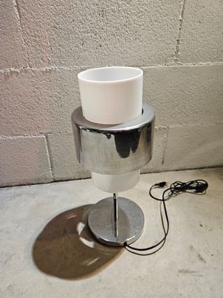 Lampara sobremesa cromada