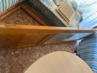 Puerta madera y cristal