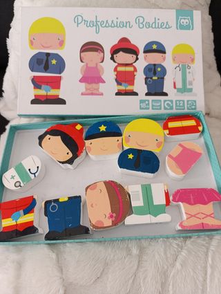 Puzzle Cuerpo Profesiones - Madera
