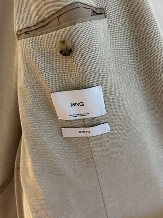Americana beige Mango - Hombre talla 56 o XXL 