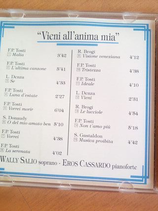 L'arte del bel canto Wally Salio