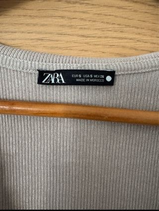 Camisa Zara beige - Talla S