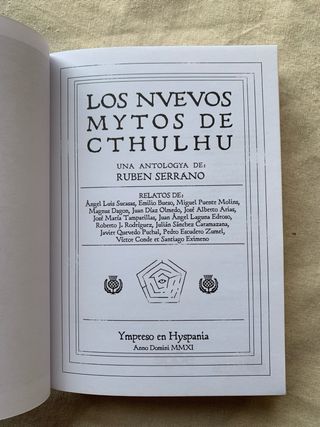 Los nuevos mitos de Cthulhu.