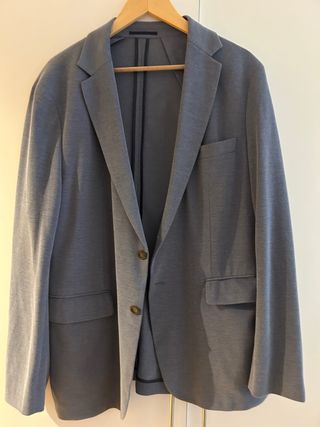 Americana de hombre de Mango azul - Talla 56 
