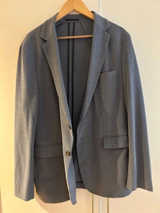 Americana de hombre de Mango azul - Talla 56 
