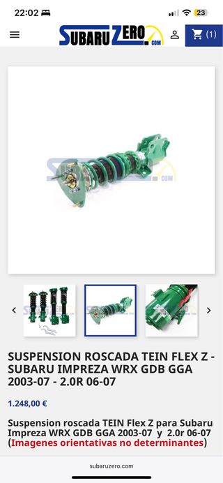 Suspensión roscada Tein Flex Z impreza 2003-2007