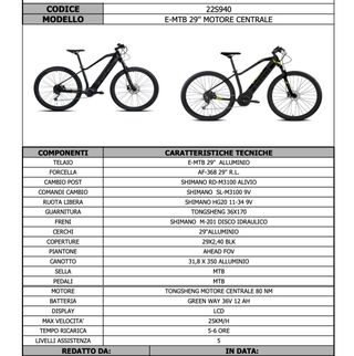 Bicicletta elettrica MTB Stucchi