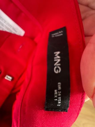Traje rojo Mango - Talla XS