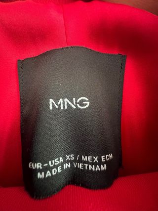 Traje rojo Mango - Talla XS