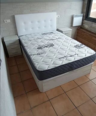 2 Canapés Matrimonio - Blanco y Marrón