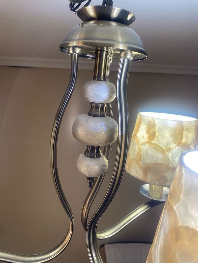 Lampara techo 3 luces vintage