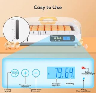 Incubadora automática con humedad incorporada