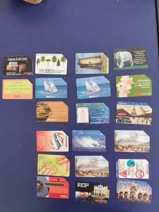 20 Schede telefoniche Telecom vintage