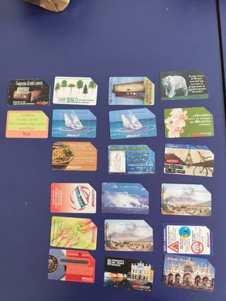 20 Schede telefoniche Telecom vintage