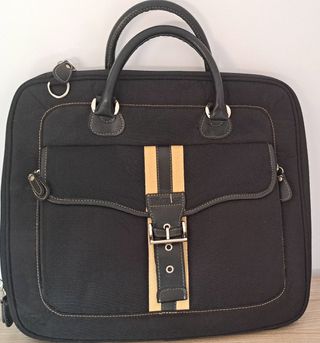 Bolso Portátil Negro - Beige