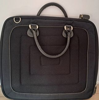 Bolso Portátil Negro - Beige