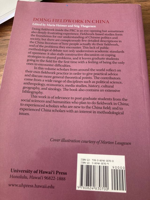 Doing Fieldwork in China